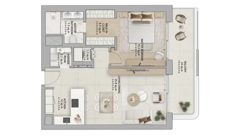 1-Bedroom Type A